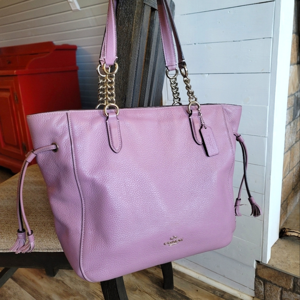 Purple Coach Bag